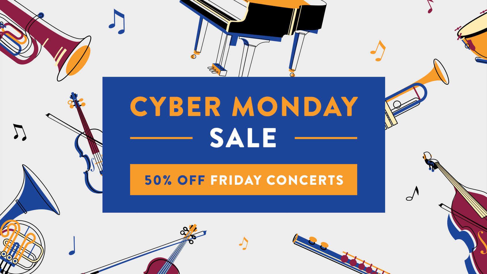 Cyber Monday Sale: 50% Off Friday Concerts
