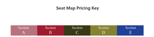 JMC Seating Map Price Key
